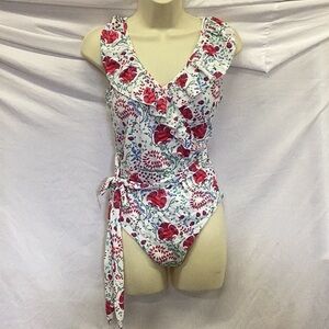 Toluca Swim One piece ruffle floral swimsuit